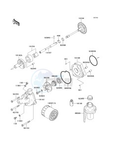 ZX 600 J [ZZR600] (J6F-J8F) J7F drawing OIL PUMP_OIL FILTER