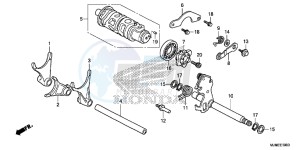 VFR800XF CrossRunner 2ED drawing GEARSHIFT DRUM