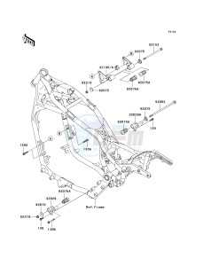 VN 1500 B [VULCAN 88 SE] (B1-B3) N7FA drawing ENGINE MOUNT