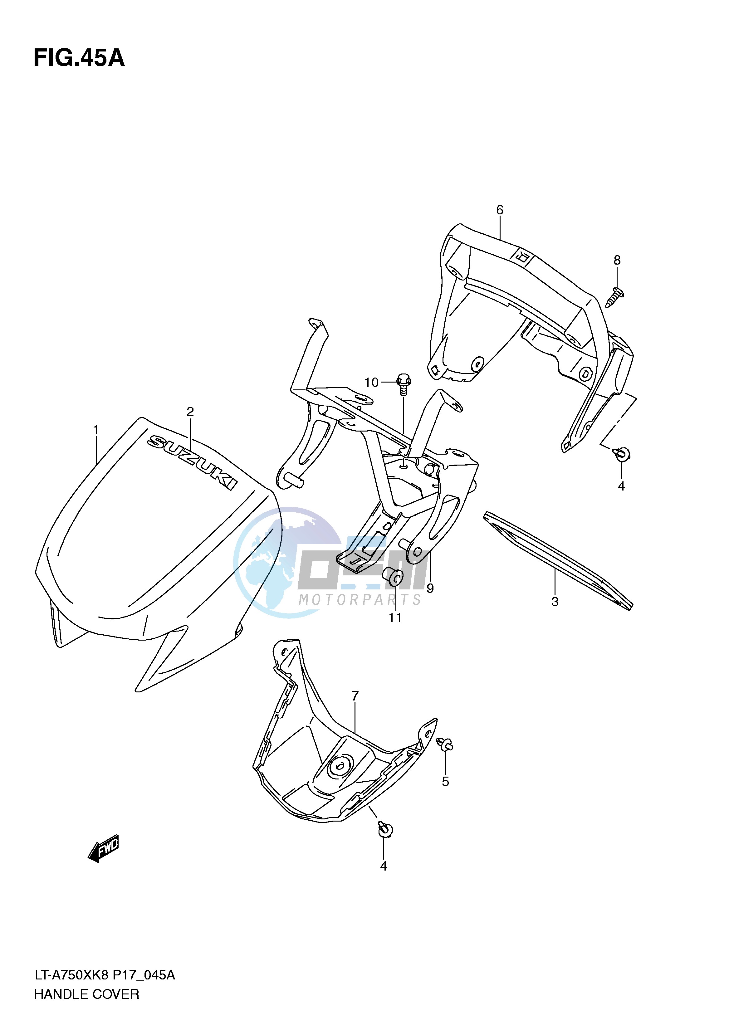 HANDLE COVER (LT-A750XZK8 XZK9 P17)