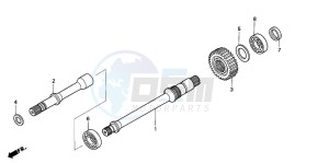 TRX400FA FOURTRAX AT drawing FINAL SHAFT