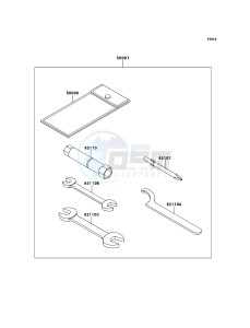 MULE_610_4X4 KAF400ADF EU drawing Owner's Tools