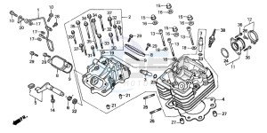 TRX300FW FOURTRAX 300 4X4 drawing CYLINDER HEAD