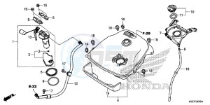 SH300AG TRX250T Europe Direct - (ED) drawing FUEL TANK