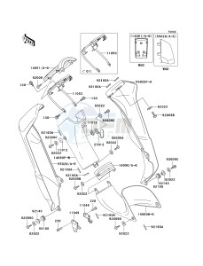 AN 110 C (C6-C7) drawing LEG SHIELD