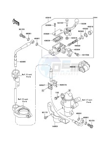 KX85 / KX85 II KX85B7F EU drawing Front Master Cylinder