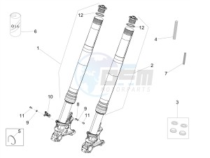 RSV4 1000 RACING FACTORY E4 ABS (NAFTA) drawing Front fork Ohlins