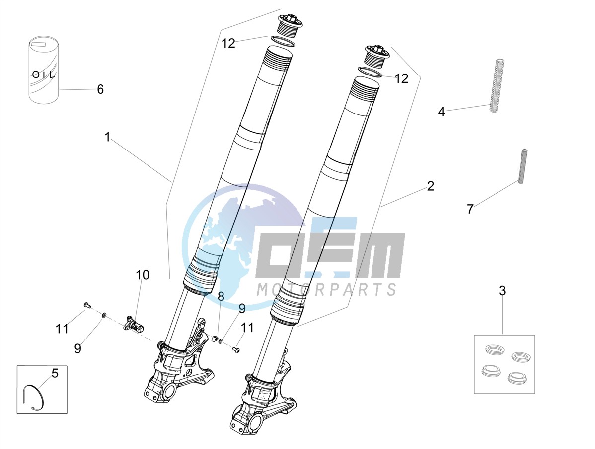 Front fork Ohlins