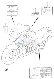 RF900R (E2) drawing LABEL (MODEL T V W)