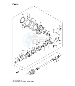 VZ1500K9 drawing PROPELLER SHAFT/FINAL DRIVE GEAR