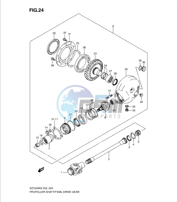 PROPELLER SHAFT/FINAL DRIVE GEAR