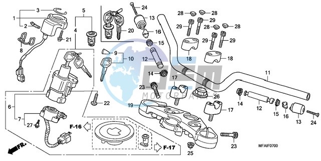 HANDLE PIPE/TOP BRIDGE