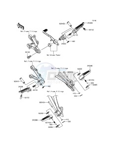 NINJA_ZX-6R ZX636EFF FR GB XX (EU ME A(FRICA) drawing Footrests