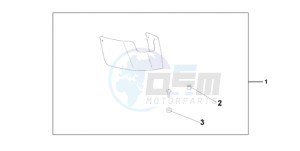 VT750C9 Europe Direct - (ED / MK) drawing CHROME REAR FENDE