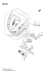 VLR1800 (E2) drawing REAR COMBINATION LAMP (VLR1800TL1 E2)