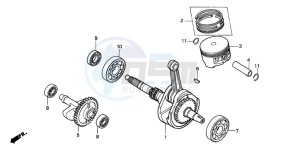 TRX300 FOURTRAX 300 drawing PISTON