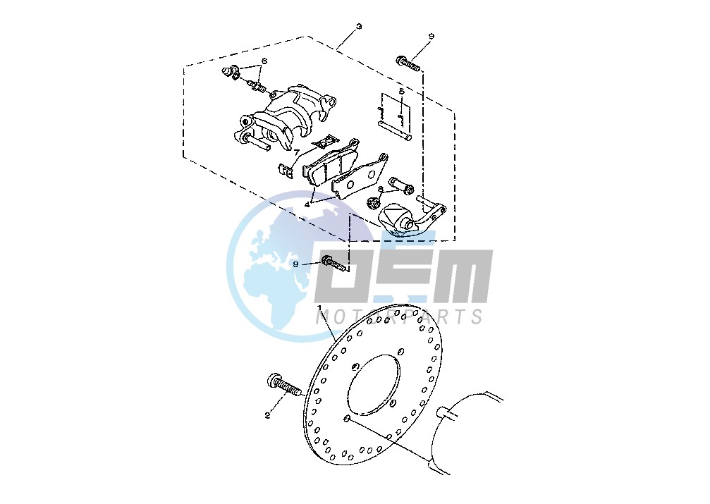 REAR BRAKE CALIPER