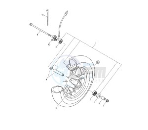 YN NEO'S 50 drawing FRONT WHEEL