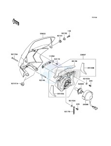 KLX450R KLX450ABF EU drawing Headlight(s)(JKALX450AAA013365-)