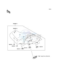 ZZR1400_ABS ZX1400FDFA FR GB XX (EU ME A(FRICA) drawing Seat