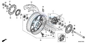 NC750SDG NC750X Europe Direct - (ED) drawing REAR WHEEL