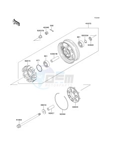 ZG 1000 A [CONCOURS] (A20) A20 drawing REAR WHEEL_CHAIN