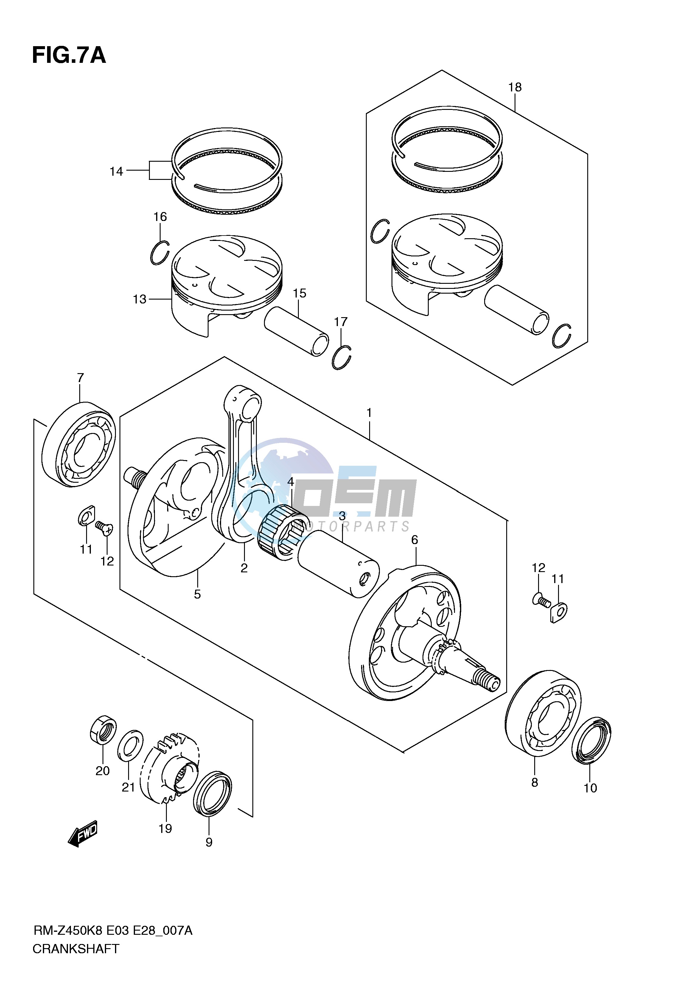 CRANKSHAFT (RM-Z450L1)