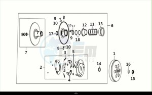 JOYRIDE S 125 (LF12W4-EU) (M1) drawing DRIVEN PULLEY