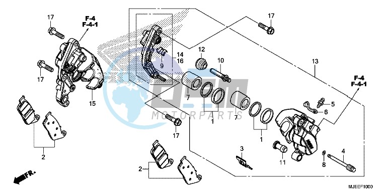 FRONT BRAKE CALIPER