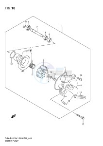 GSX-R1000 (E3-E28) drawing WATER PUMP