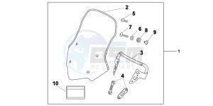 NC700XDC drawing KIT WINDSCREEN