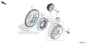 TRX500FA5H TRX500FA ED drawing STARTING GEAR