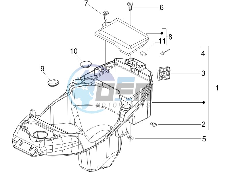 Helmet box - Undersaddle