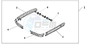 GL18009 BR / AB - (BR / AB) drawing SADDLEBAG GUARD P