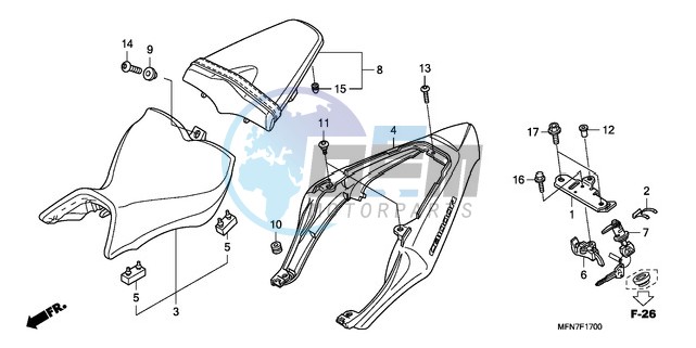 SEAT/SEAT COWL