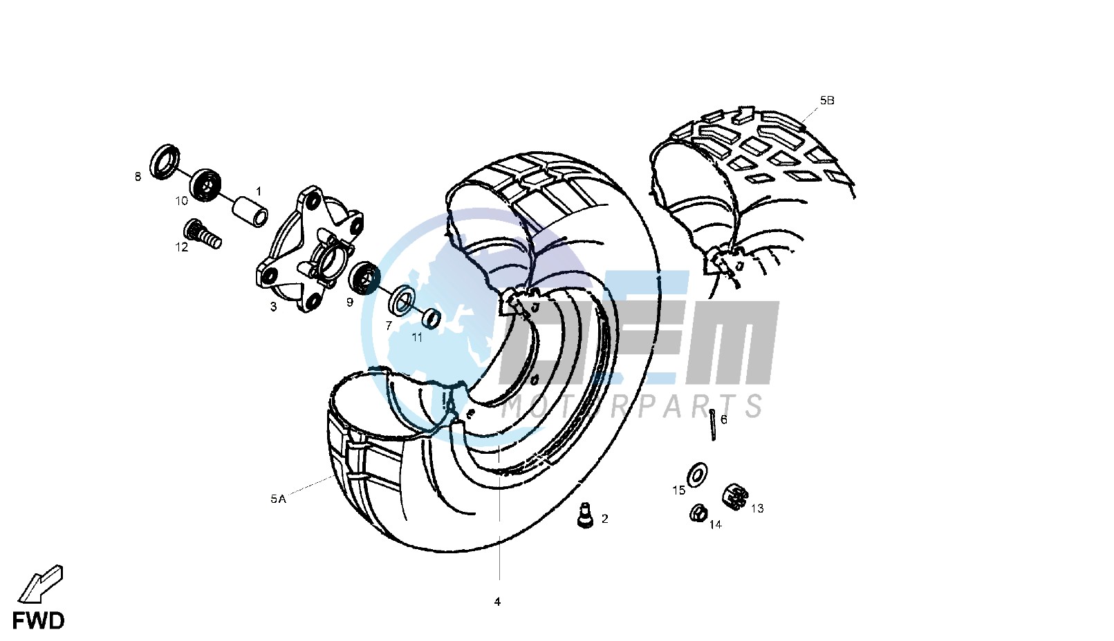 FRONT WHEEL DISC BRAKE