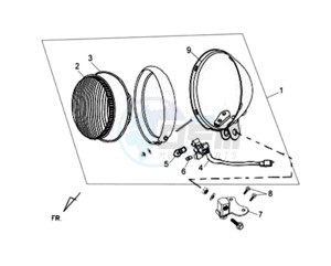 CELLO ALLO 125 drawing HEADLAMP CPL