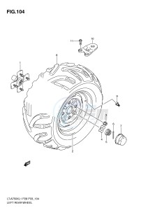 LT-A750X (P28-P33) drawing LEFT REAR WHEEL (LT-A750XL1 P33)