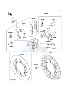 KX85 / KX85 II KX85-B5 EU drawing Front Brake