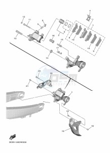 WR450F (BDBC) drawing REAR BRAKE CALIPER