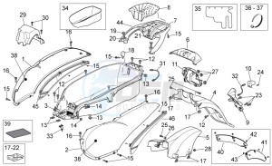 Scarabeo 400-492-500 Light drawing Rear Body