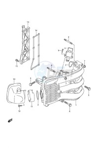 DF 40A drawing Intake Manifold/Silencer/Exhaust Cover