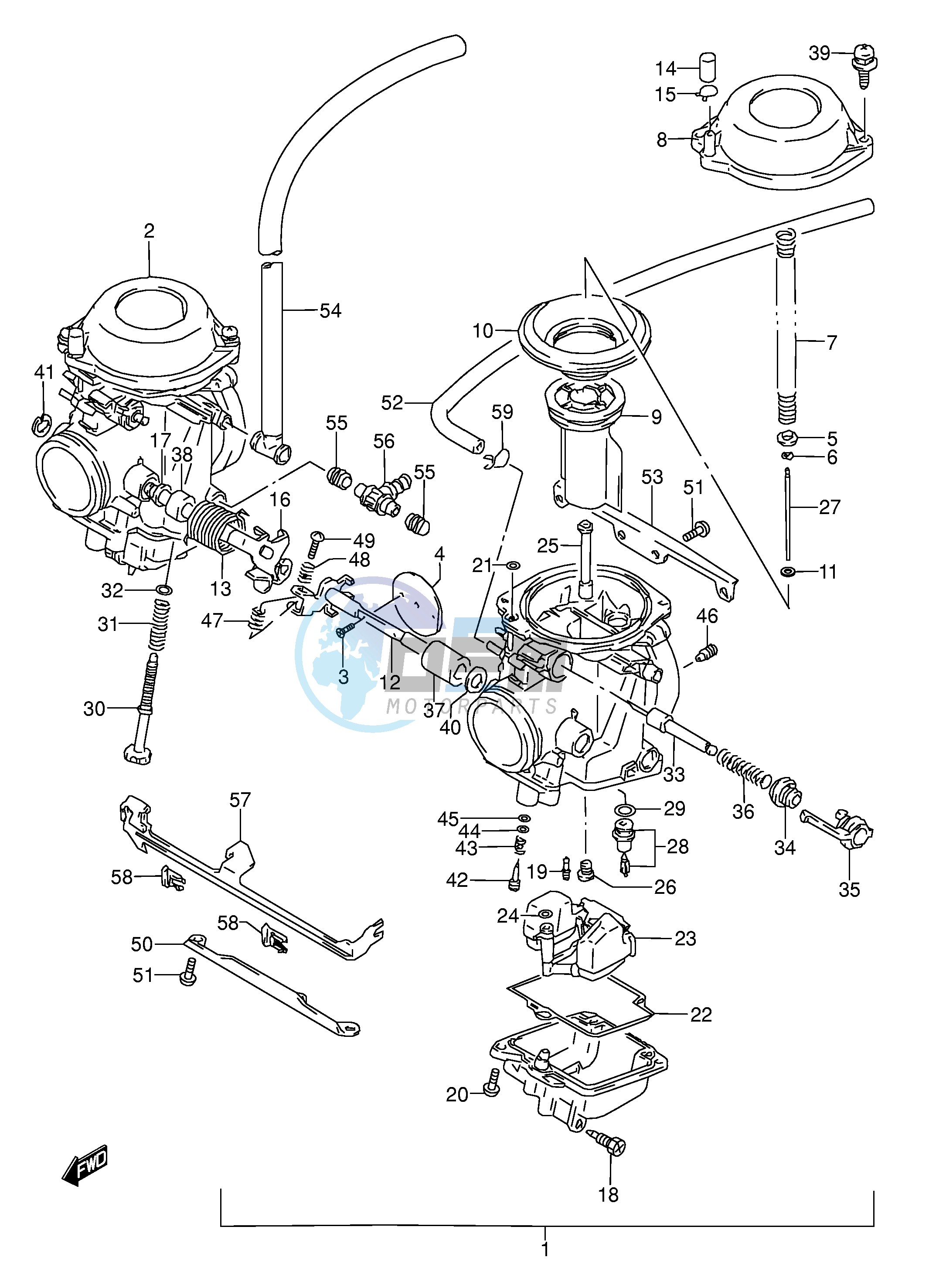 CARBURETOR (MODEL K L M N P)