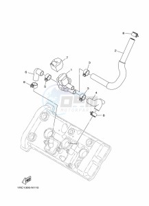 TRACER 900 MTT850 (B5CF) drawing AIR INDUCTION SYSTEM