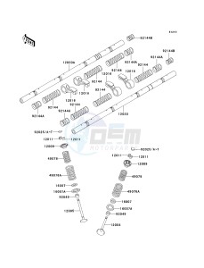 ZX 1100 D [NINJA ZX-11] (D1-D3) [NINJA ZX-11] drawing VALVE-- S- -