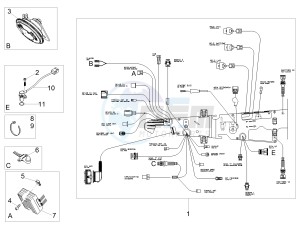 V7 III Stone 750 E4 (APAC) drawing Front electrical system