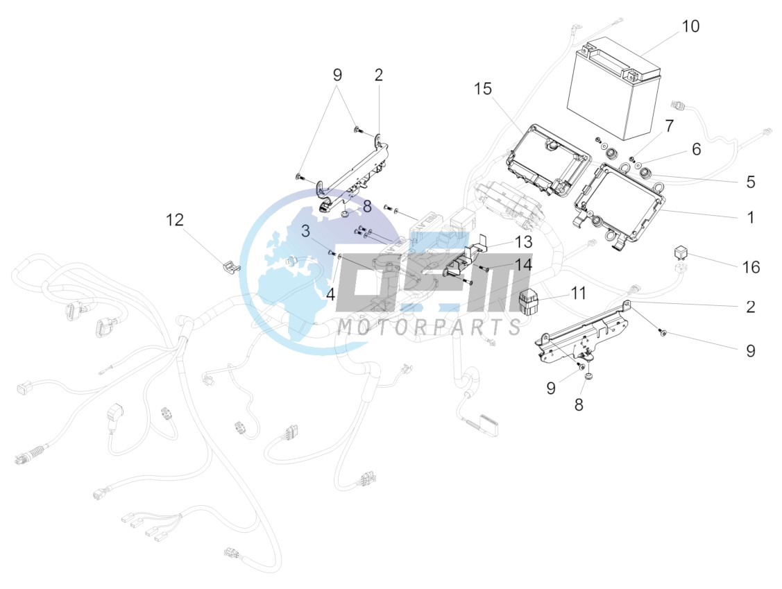 Rear electrical system