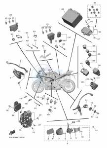 YZF1000 YZF-R1 (B3L1) drawing ELECTRICAL 2