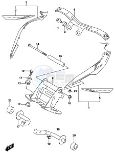 DL1000A drawing FRONT BRACKET (DL1000XAL8 E21)