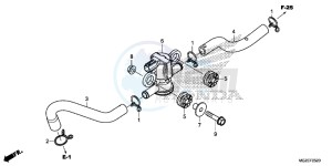 CB500FAD CB500F ABS Continue » UK - (E) drawing AIR INJECTION SOLENOID VALVE